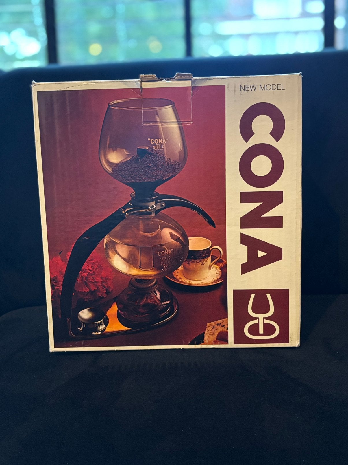 CONA Size D Sifonkoffiezetter – Compleet + Originele Doos, Witgoed en Apparatuur, Koffiezetapparaten, Gemalen koffie, Ophalen of Verzenden