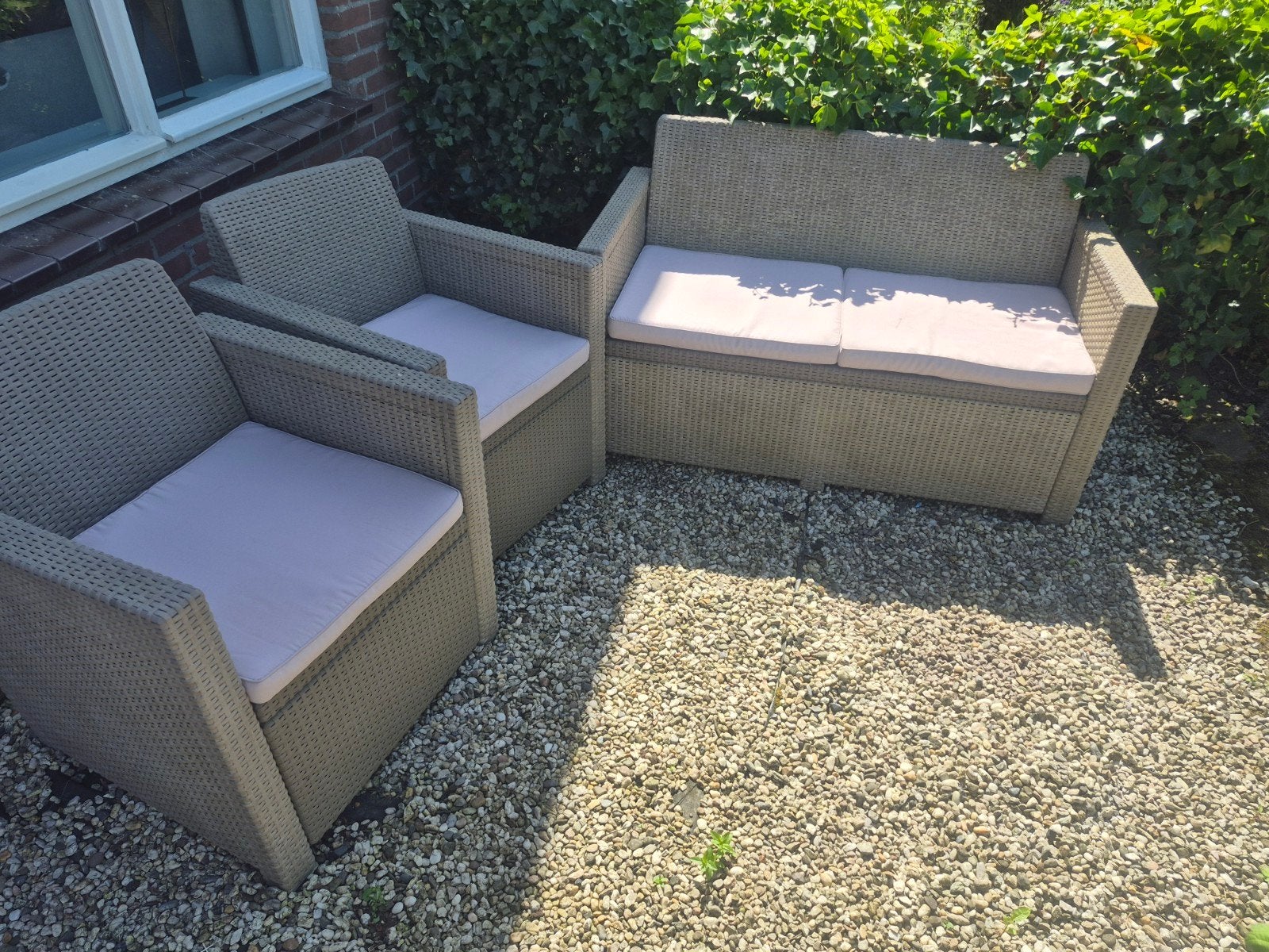 Tuinset, Tuin en Terras, Tuinsets en Loungesets, Ophalen of Verzenden, Gebruikt, Kunststof