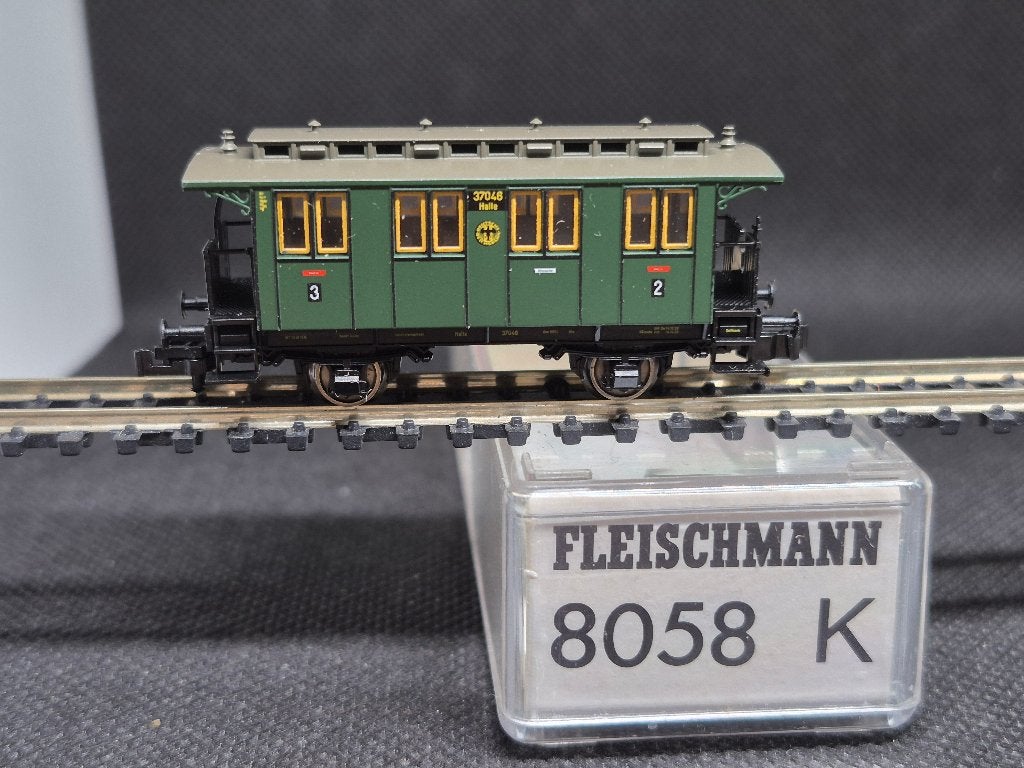 Fleischmann 8058 - DRG personenwagen 2e/3eKl Bci (16907), Hobby en Vrije tijd, Gebruikt, Gelijkstroom, Fleischmann, Wagon