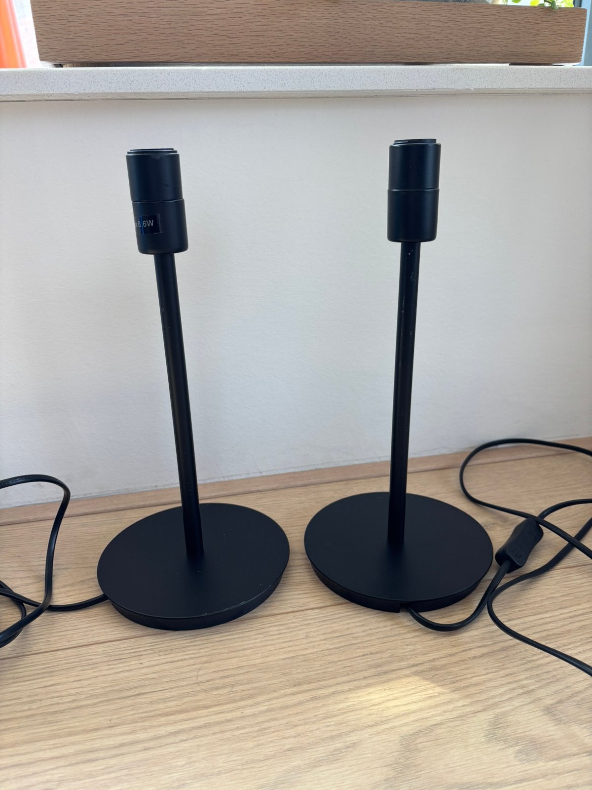 IKEA SKAFTET tafellampen zwart – set van 2, 30 cm, Met schakelaar, E14 (klein), Sfeerlamp