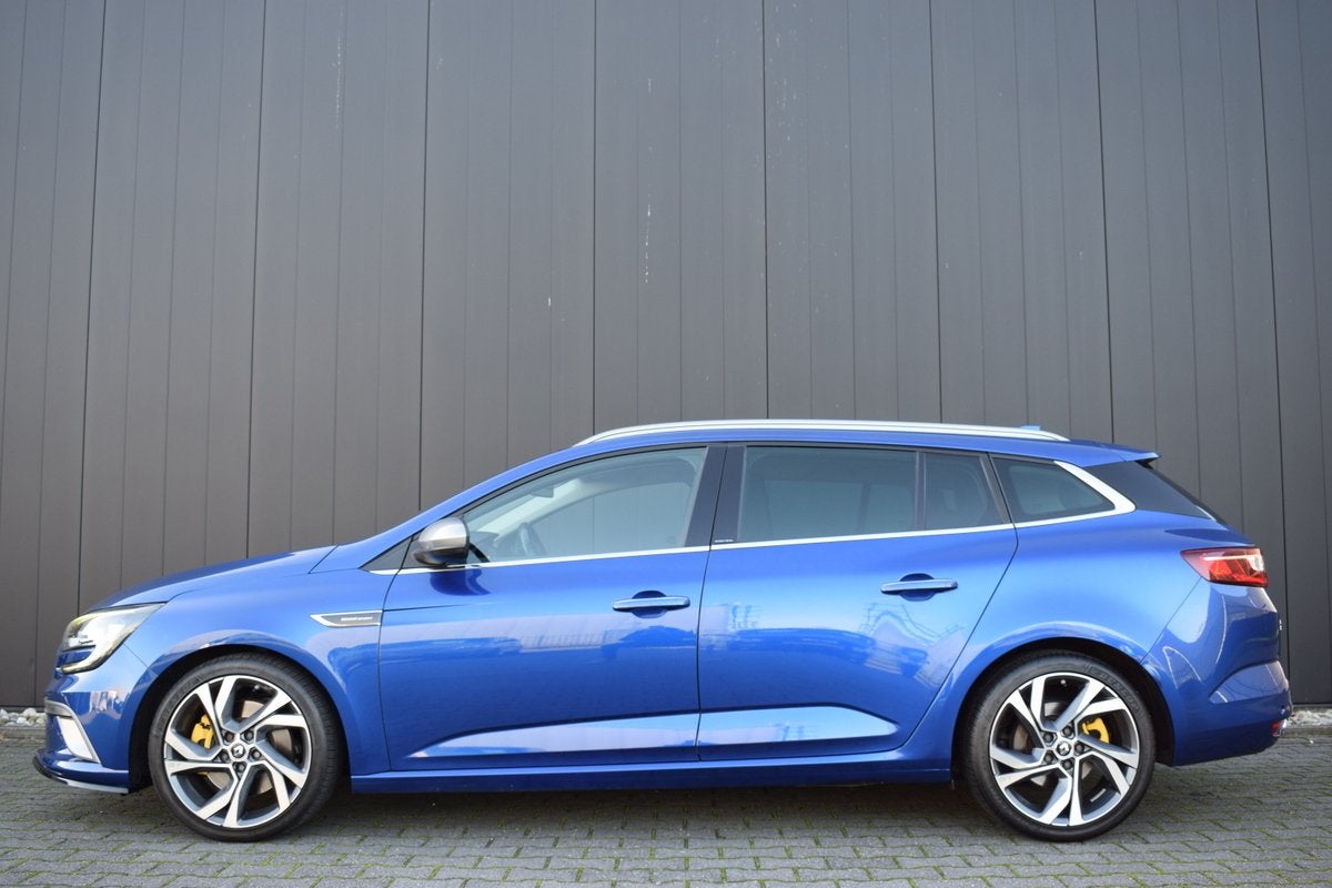 Renault Mégane Estate 1.6 TCE 200pk GT 4Control LED | Sport, Gebruikt, 4 cilinders, Met garantie (alle), Blauw