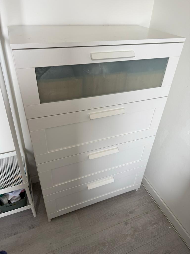 Ikea brimnes, Huis en Inrichting, Kasten | Ladekasten, Gebruikt, 100 tot 150 cm, 3 of 4 laden, 25 tot 50 cm