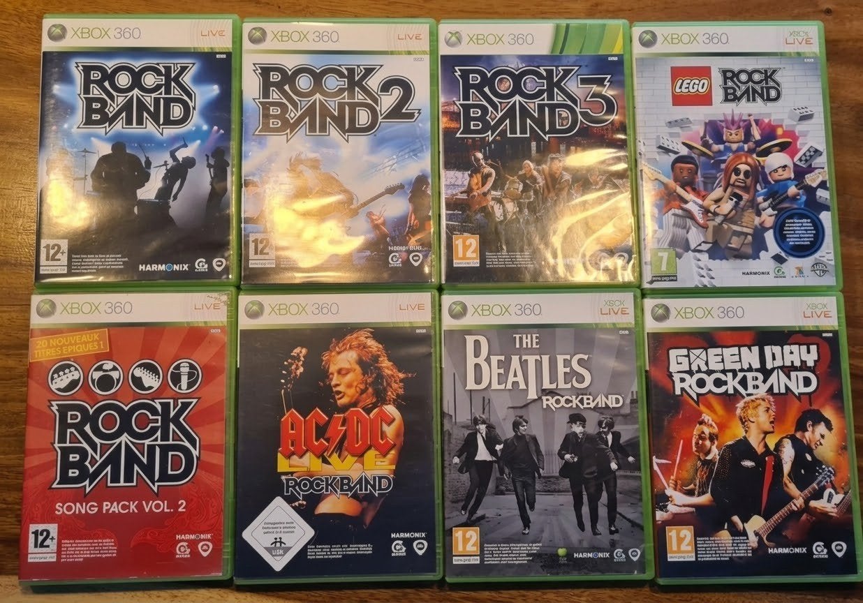rock band spellen xbox360, 3 spelers of meer, Ophalen of Verzenden, Muziek, Vanaf 3 jaar