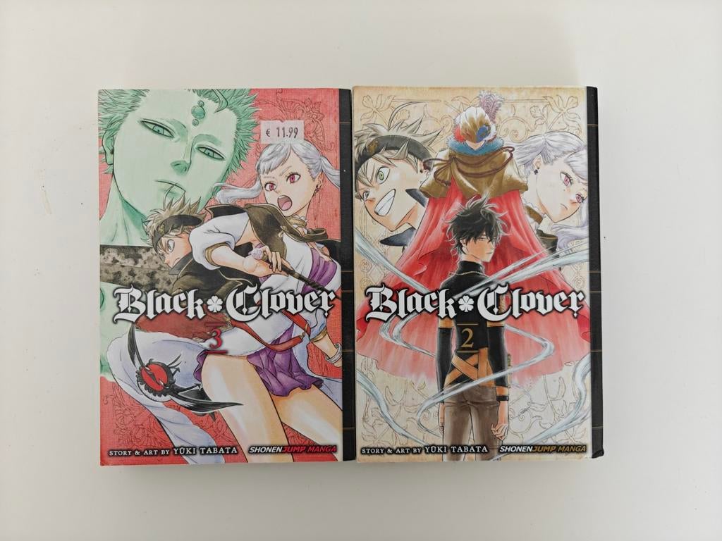 Black Clover Manga Deel 2 & 3 (Engels), Meerdere stripboeken, Ophalen of Verzenden, Gelezen, Yuki Tabata