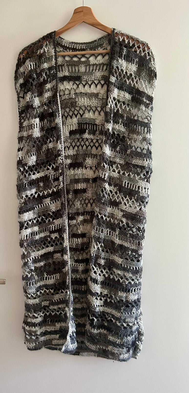 Mouwloos Gehaakt Vest maat 44/46, Ophalen of Verzenden, Zo goed als nieuw, Maat 42/44 (L), Blauw