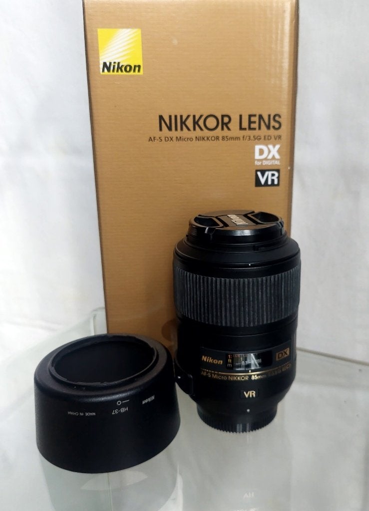 Nikon AF-S DX micro 85mm f3.5G ED VR, Ophalen of Verzenden, Zo goed als nieuw, Macrolens