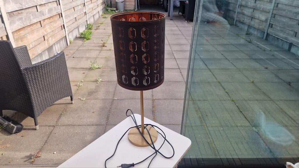 Ikea lamp met uniek patroon, Ophalen, Gebruikt, Metaal, Minder dan 50 cm