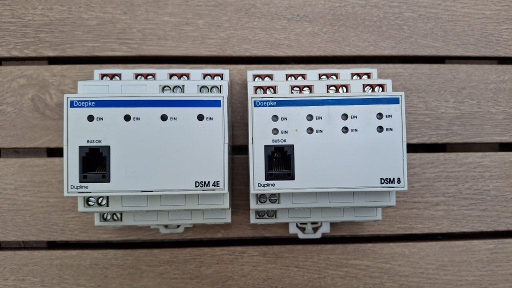 8x Doepke Dupline dimmers en 2x schakelaar voor DIN rail, Doe-het-zelf en Verbouw, Elektra en Kabels, Ophalen, Gebruikt, Overige merken