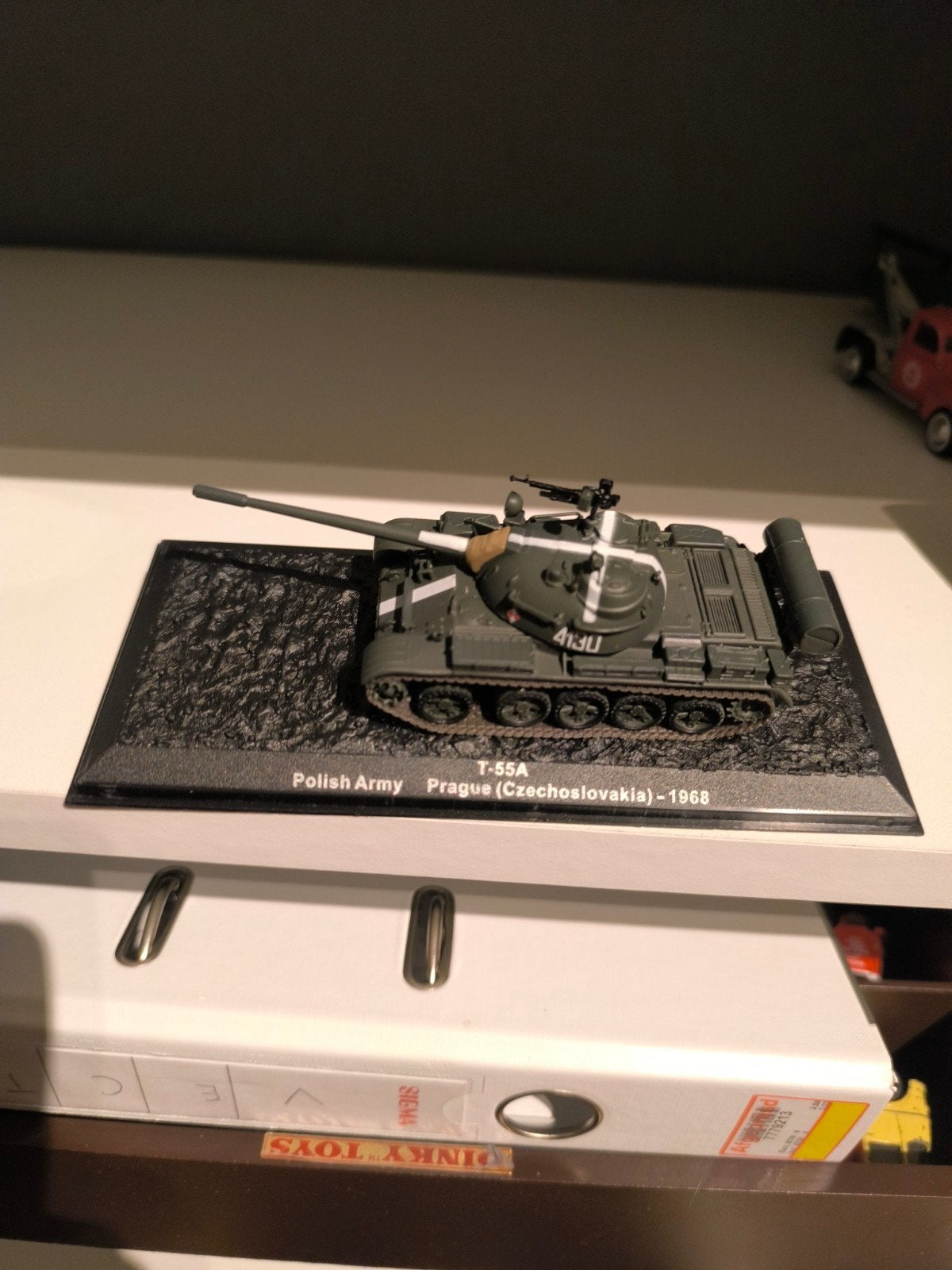 T-55A Poolse Leger Tank Model - Praag 1968, Overige merken, Ophalen of Verzenden, Zo goed als nieuw, Tank