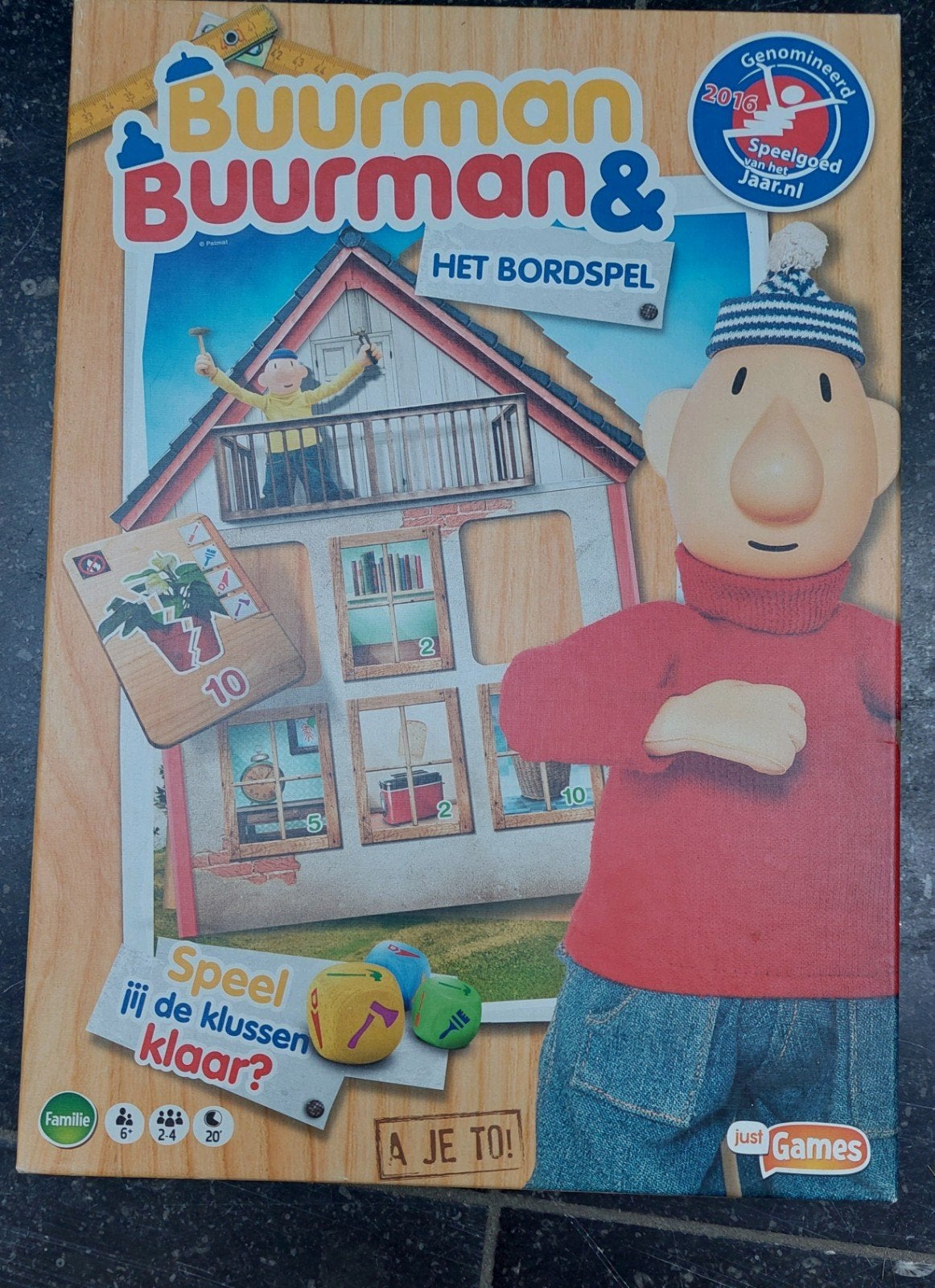 Spel: Buurman & Buurman, het bordspel, Een of twee spelers, Ophalen of Verzenden, Zo goed als nieuw, Just Games