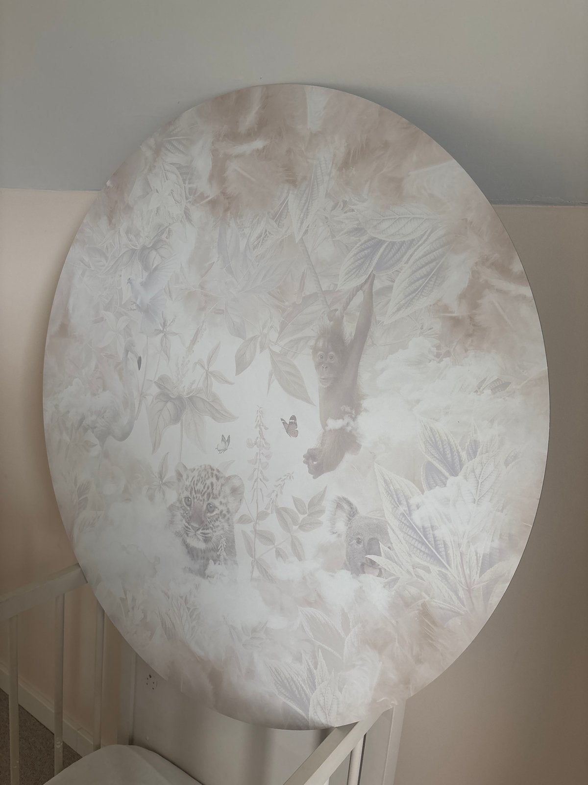 Muurcirkel aluminium 99cm - Zo goed als nieuw, Ophalen, Metaal, Meerkleurig, Zo goed als nieuw