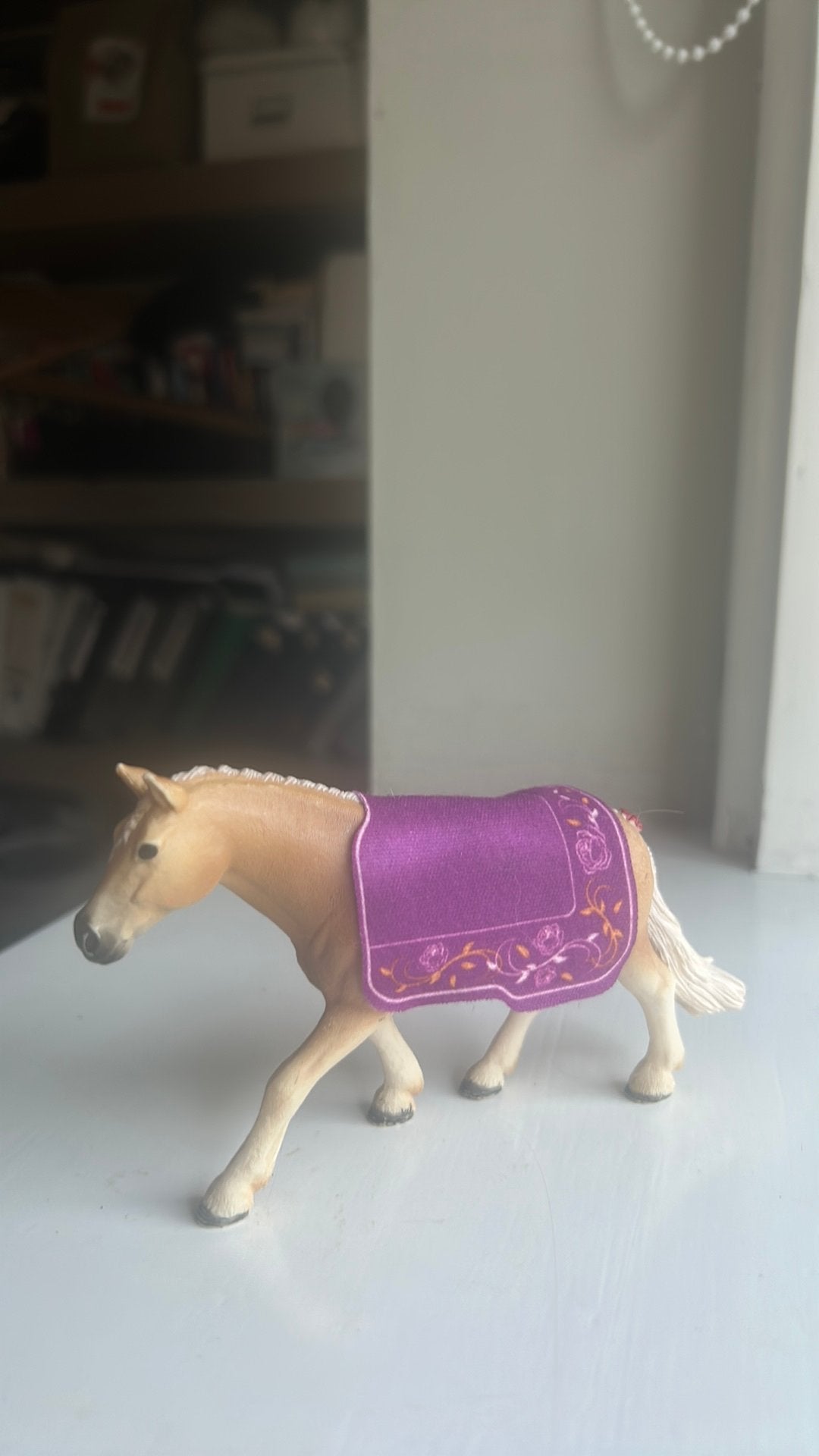 Sleich paard (halflinger) + deken, Ophalen of Verzenden, Zo goed als nieuw