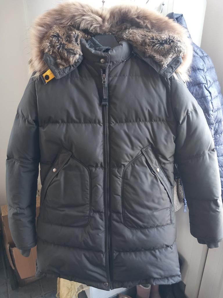 Parajumpers Long Bear Damesjas Maat S - Zo goed als nieuw, Zo goed als nieuw, Maat 36 (S), Groen, Parajumpers