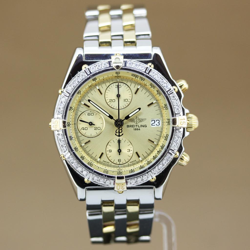 Breitling Chronomat D13048 Diamant, Staal, Gebruikt, Breitling, Polshorloge