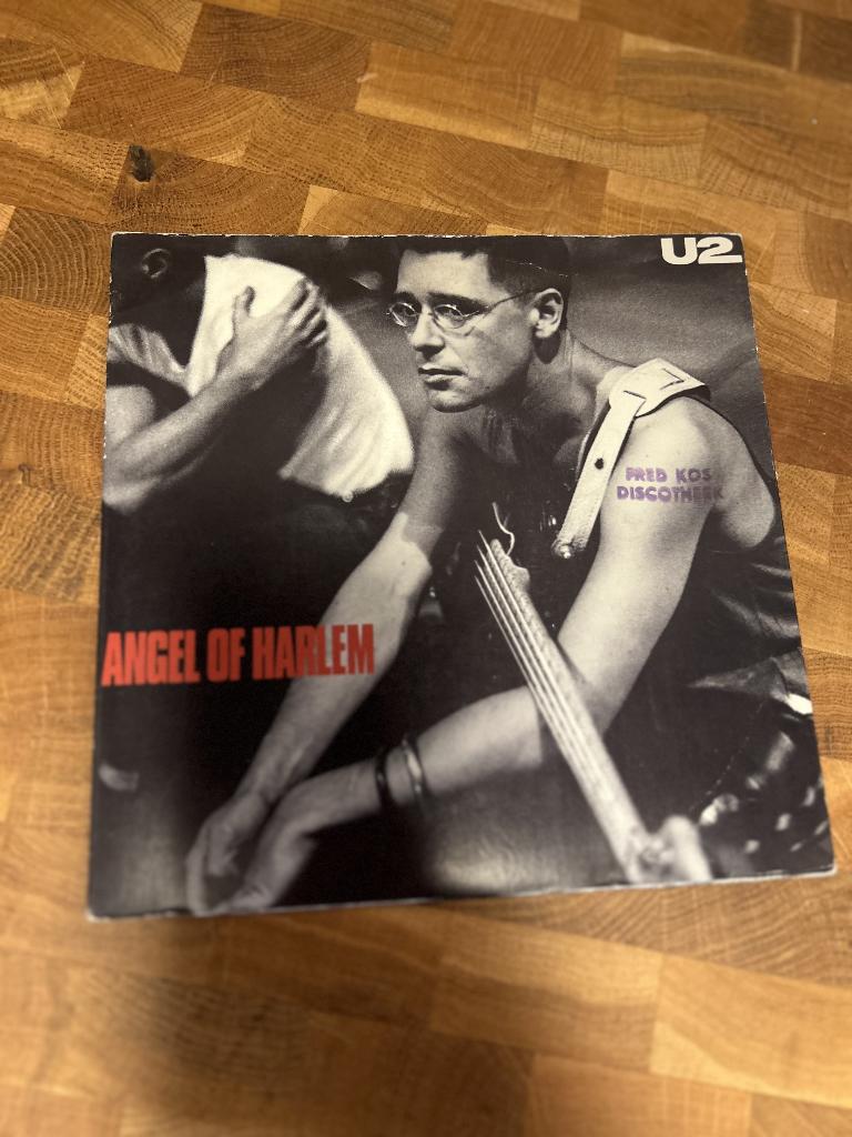 U2 Angel of Harlem single, Cd's en Dvd's, Vinyl Singles, Ophalen of Verzenden, Gebruikt, Pop, Single