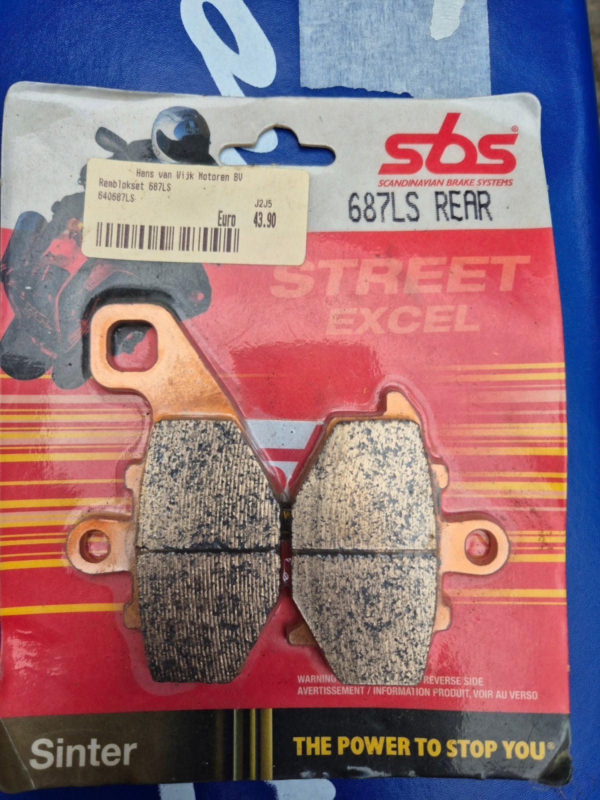 SBS 687LS Remblokken Achter voor Kawasaki, Ophalen of Verzenden, Nieuw