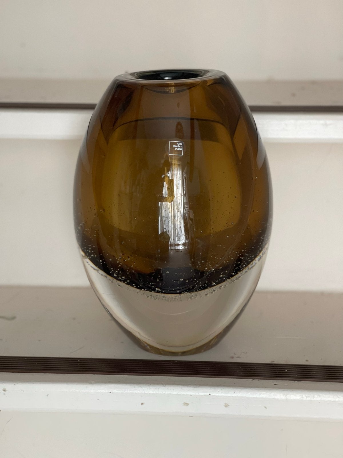 Vaas van Royal Leerdam Crystal, Huis en Inrichting, Woonaccessoires | Vazen, Ophalen, Overige kleuren, Minder dan 50 cm, Glas
