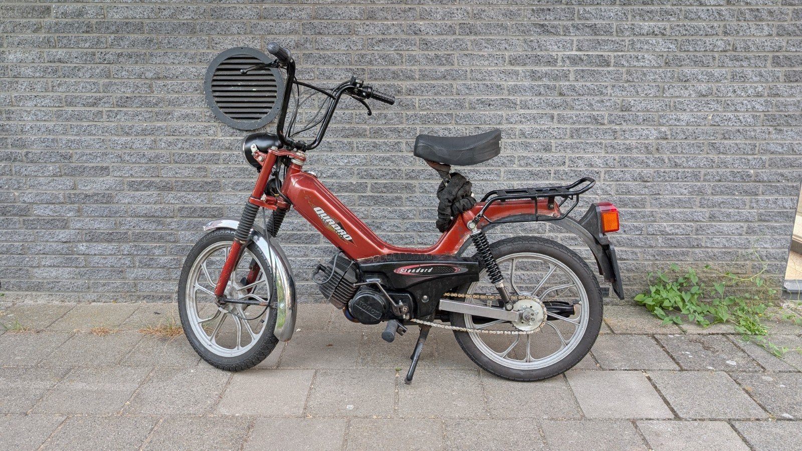 Tomos Quadro snorfiets (blauw kenteken) inclusief toebehoren, Fietsen en Brommers, Brommers | Tomos, Ophalen, Gebruikt, 2 versnellingen