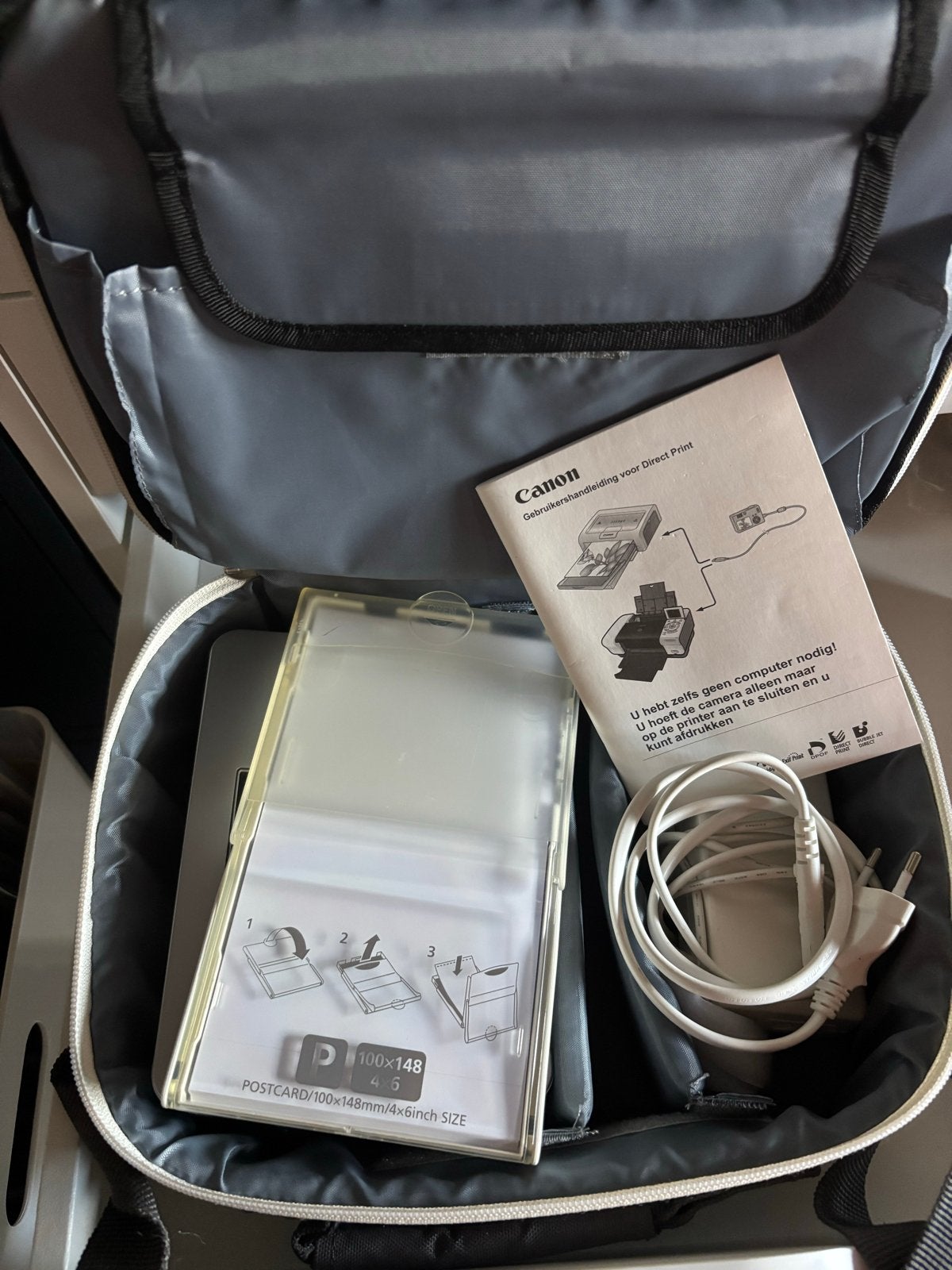 Canon Selphy CP780 fotoprinter met tas en accessoires, Ophalen of Verzenden, Gebruikt