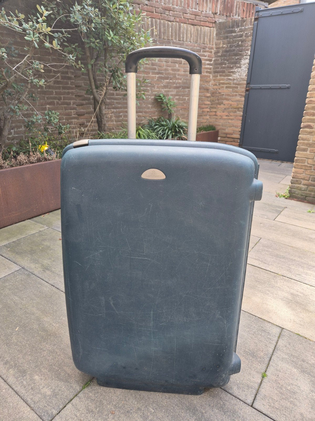 Samsonite Koffer - Gebruikt, Hard Kunststof, Met Wieltjes, Gebruikt, Hard kunststof, Slot, 35 tot 45 cm