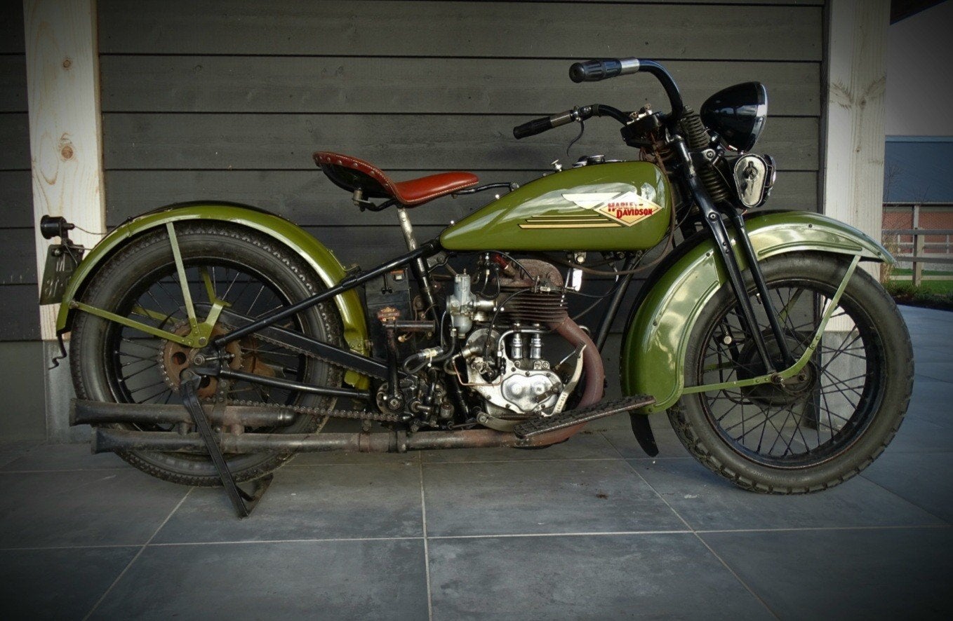 Harley-Davidson Flathead Model c, Particulier, Handgeschakeld