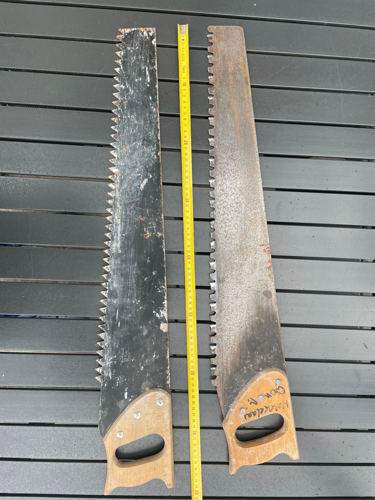 Gasbeton zaag 2x, Ophalen, Gebruikt