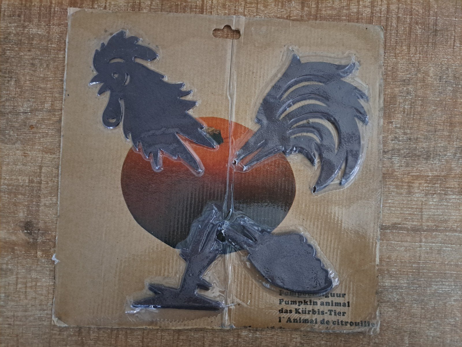 Pompoen decoratie haan en kip - Halloween/Herfst, Ophalen of Verzenden, Nieuw
