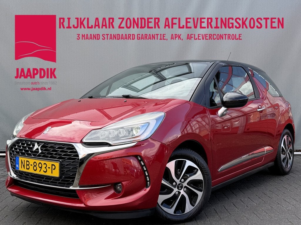 DS DS 3 BWJ 2017 1.2 82PK So Chic AUTOMAAT | FULL LED | CARP, Auto's, DS, Stof, 1199 cc, Met garantie (alle), 82 pk