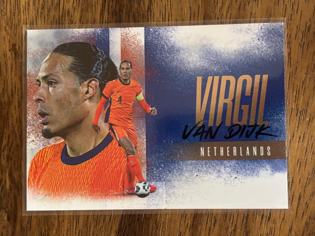 Virgil van Dijk Spelerskaart - Nederlands Elftal, Ophalen of Verzenden, Zo goed als nieuw, Overige binnenlandse clubs, Spelerskaart