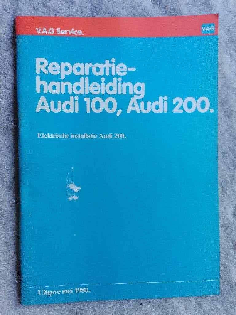 Audi 200 t43 dealer werkplaatsboek Elektrische installatie, Ophalen of Verzenden, Gelezen, Audi