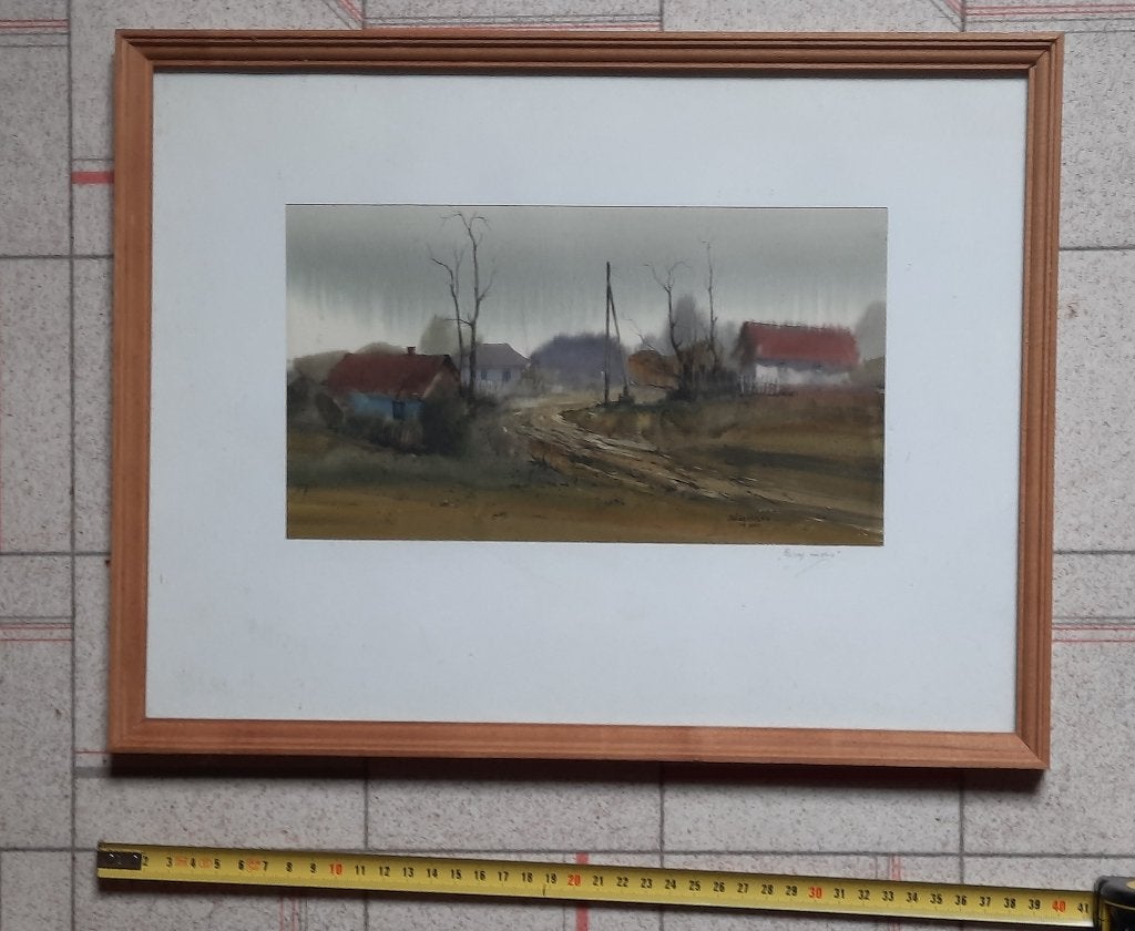 Vier schilderijen van Julia Carchelan, schilder in Moldavië, Ophalen