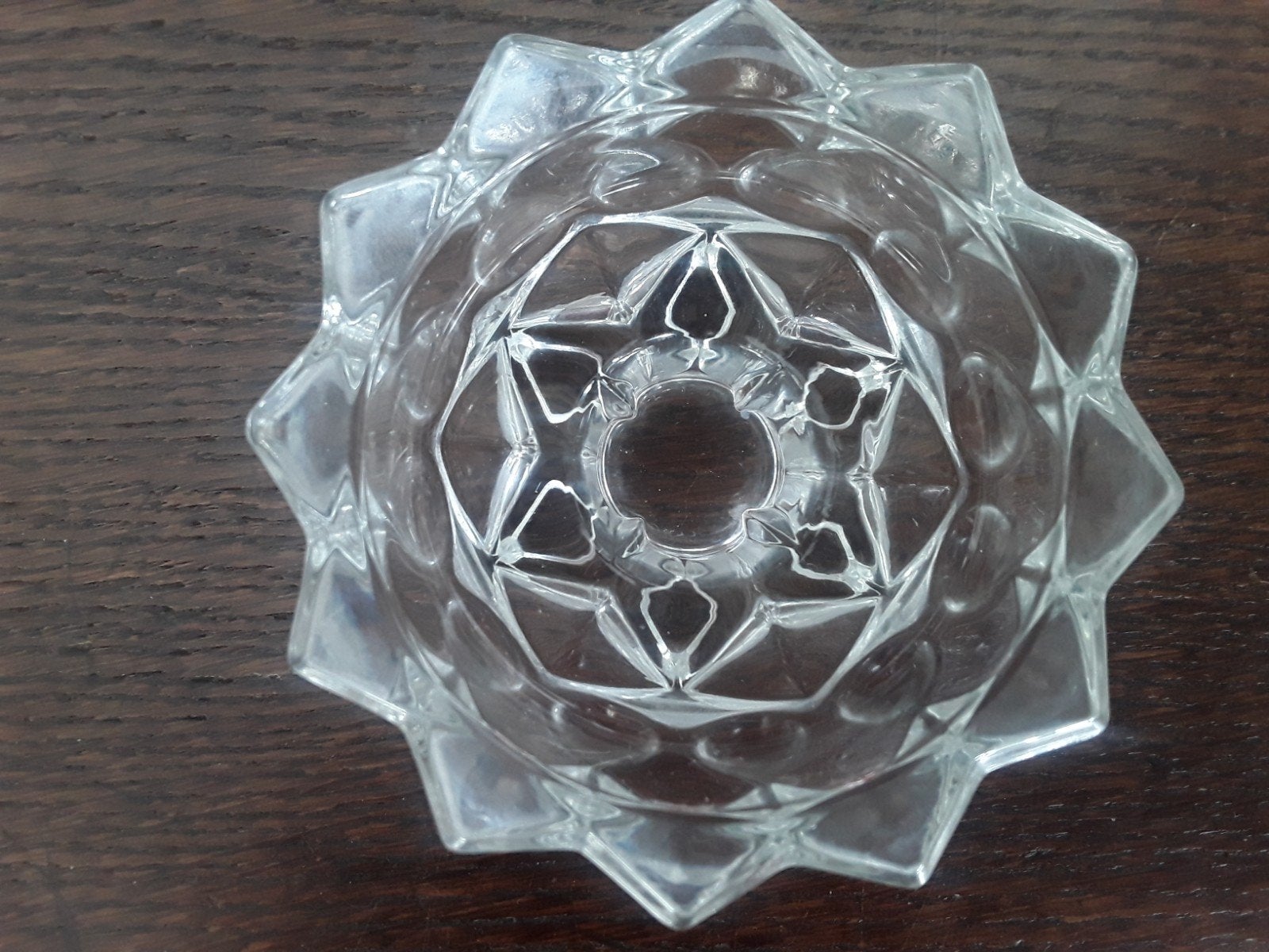 Uniek kristallen Reims kandelaar geometrische vormen + kado, Antiek en Kunst, Curiosa en Brocante, Ophalen of Verzenden