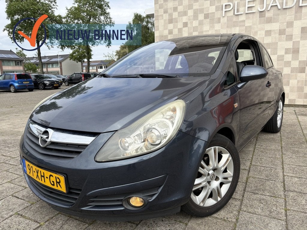 Opel Corsa 1.4 16V Cosmo Cruise Airco Navi Lmv (bj 2007), Auto's, Opel, Gebruikt, 4 cilinders, Origineel Nederlands, Bedrijf