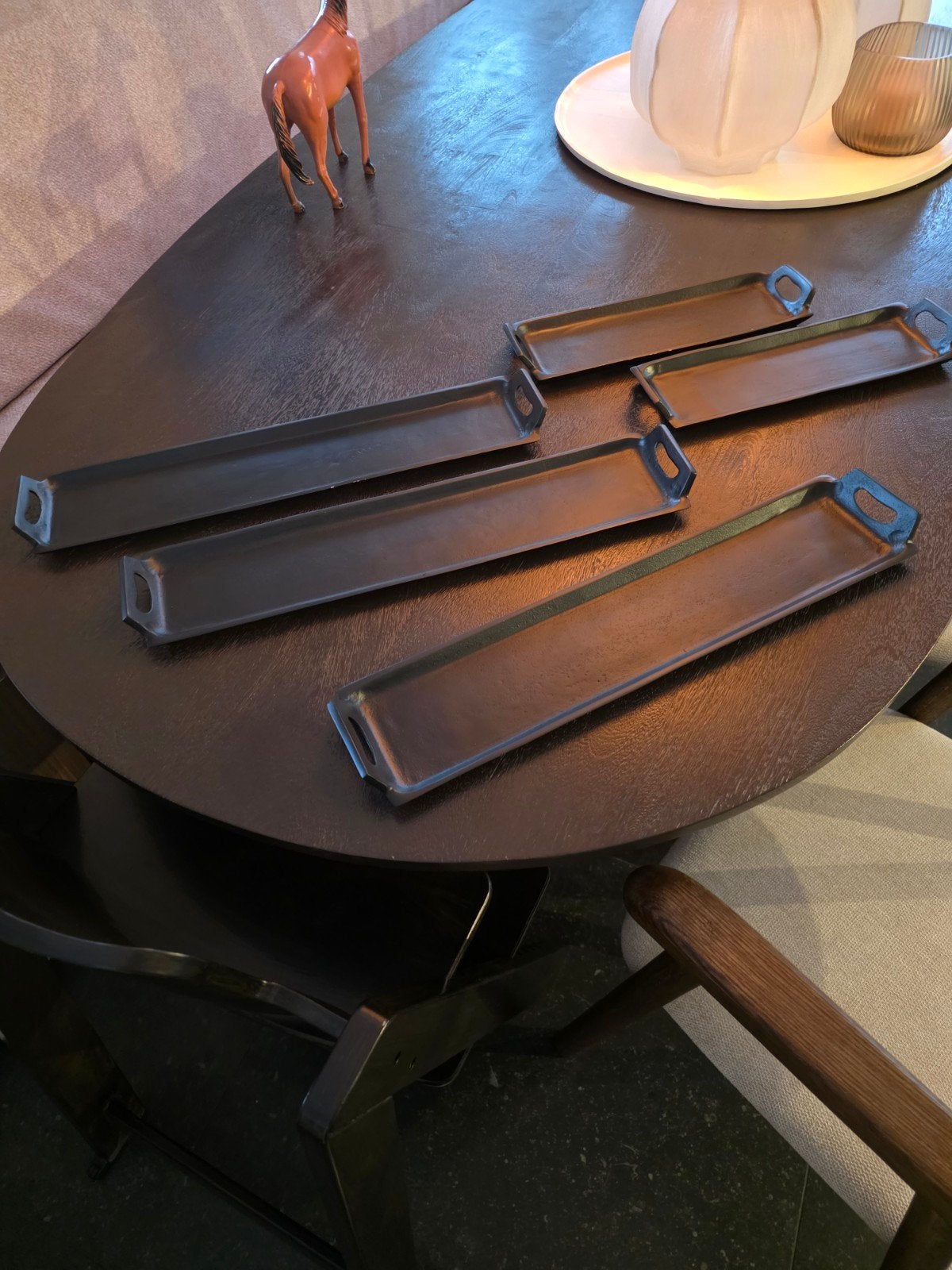 PTMD Dienbladen Serveerschalen - Set van 5, Ophalen, Nieuw, Rond, Metaal