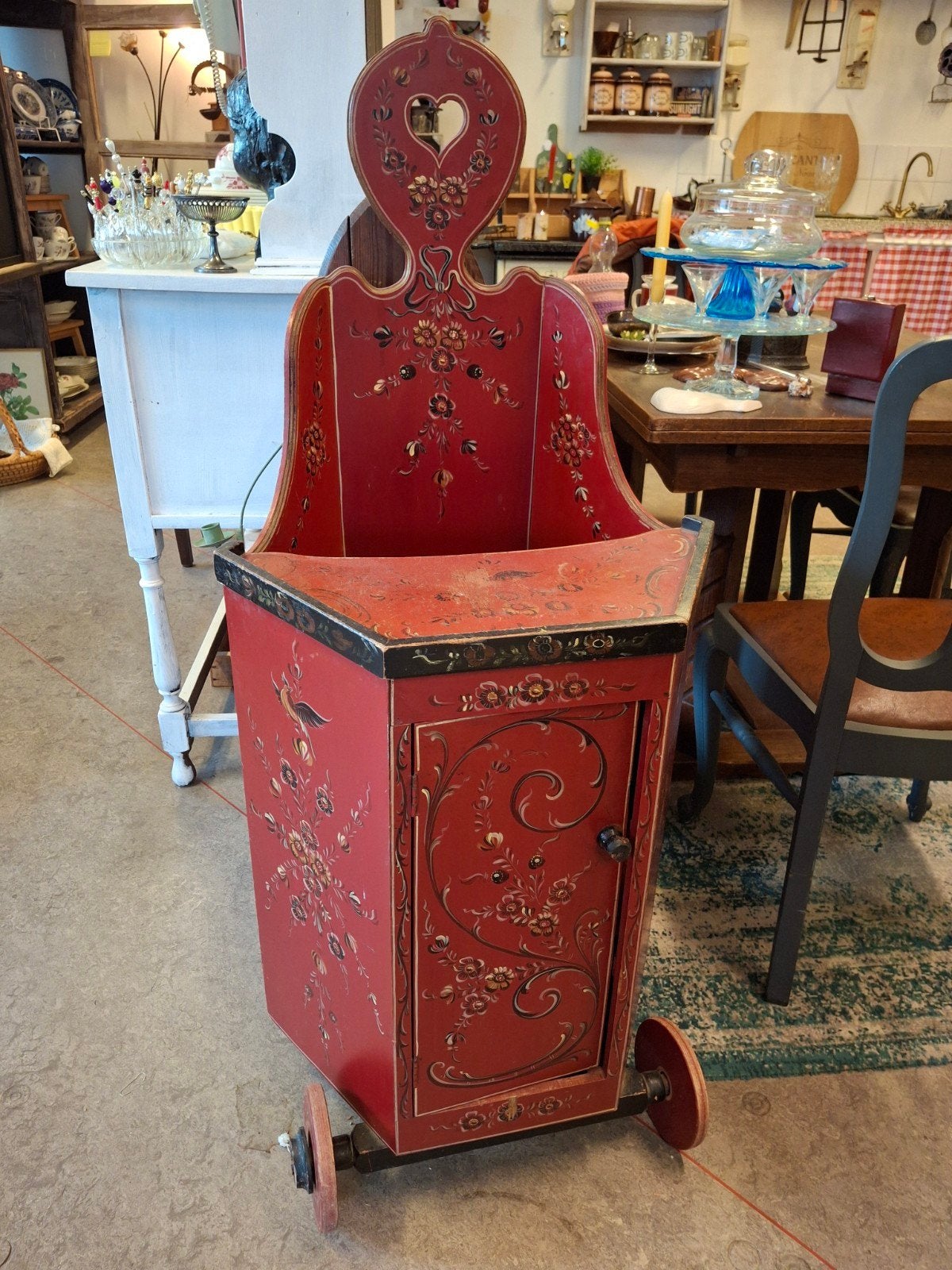 Antieke kinder-kak-stoel, Huis en Inrichting, Stoelen, Ophalen