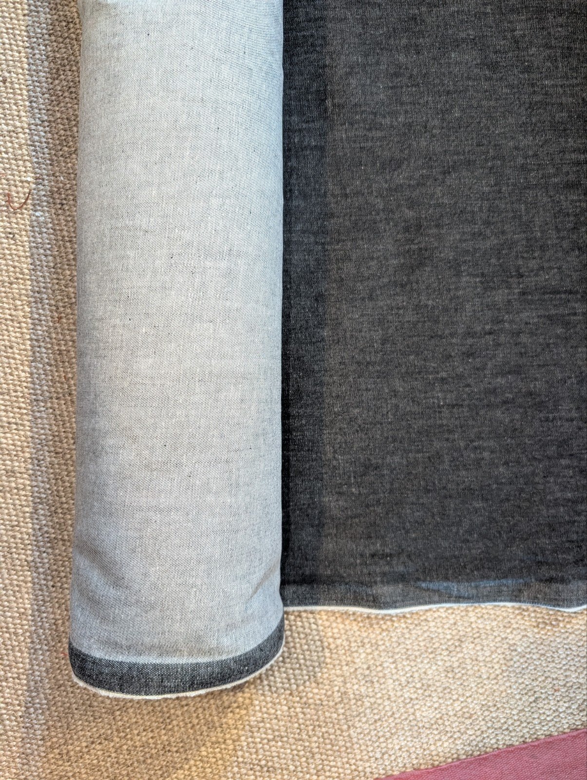 Denim deadstock D: medium weight denim with recycled cotton, 120 cm of meer, Zwart, Ophalen of Verzenden, Katoen