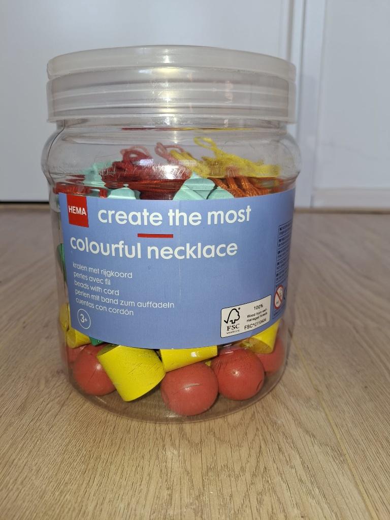 Hema houten kralen, Ophalen of Verzenden, Gebruikt, Knutselen