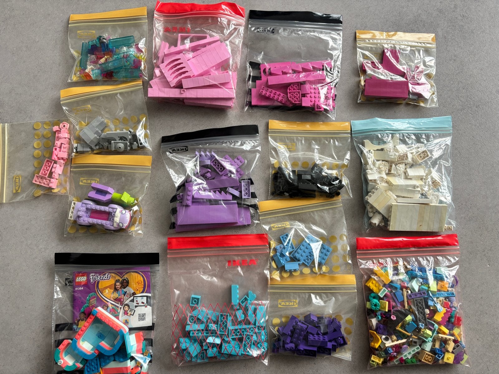 Diverse Lego steentjes (meiden) in zakjes, Ophalen of Verzenden, Gebruikt, Overige merken