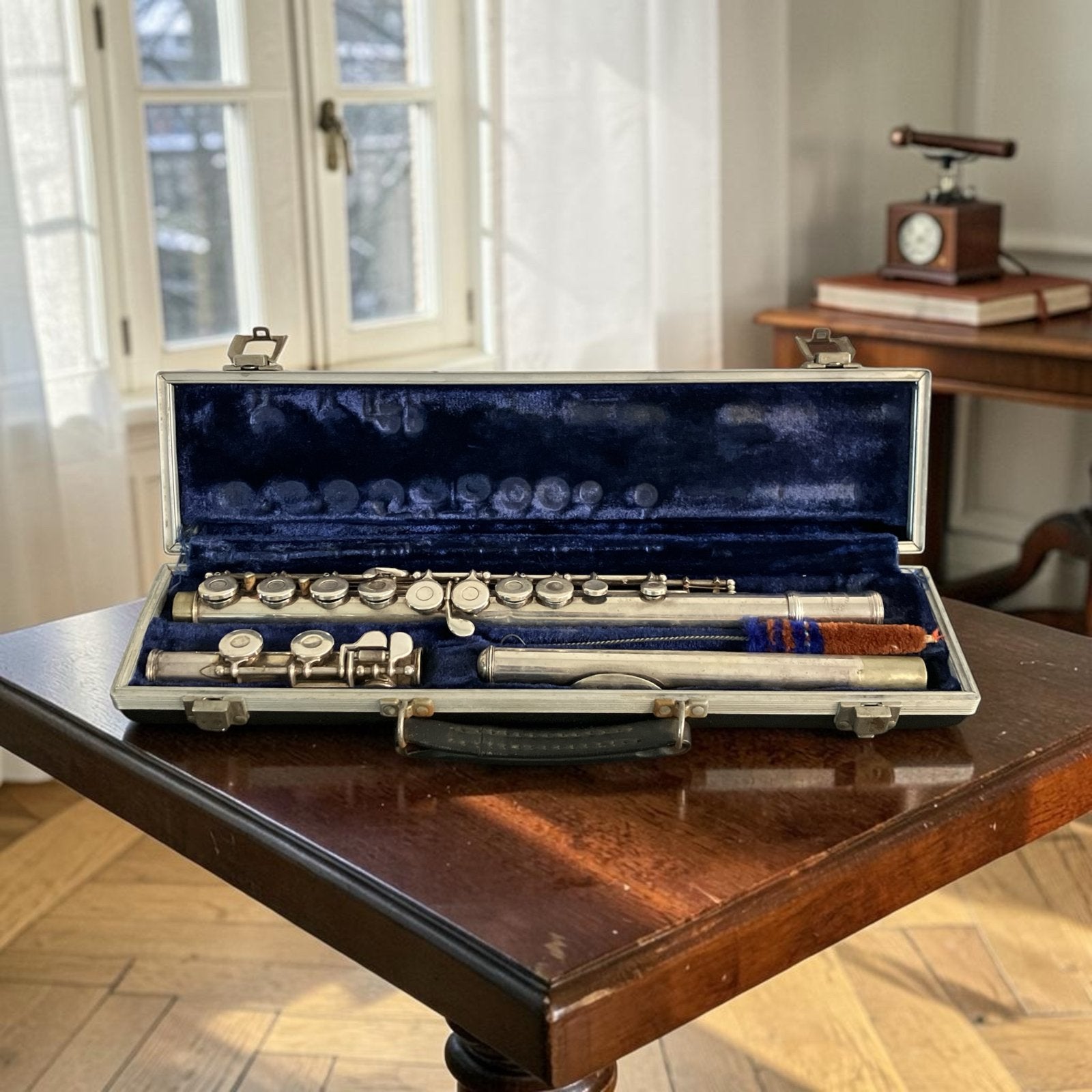 Armstrong Dwarsfluit met koffer - I02M1285, Dwarsfluit, Huismans, Ophalen of Verzenden, Huismans Doorwerth