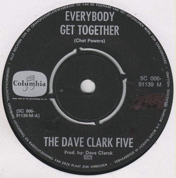 The Dave Clark Five - Everybody Get Together (Single), Gebruikt, 7 inch, Ophalen of Verzenden, Pop