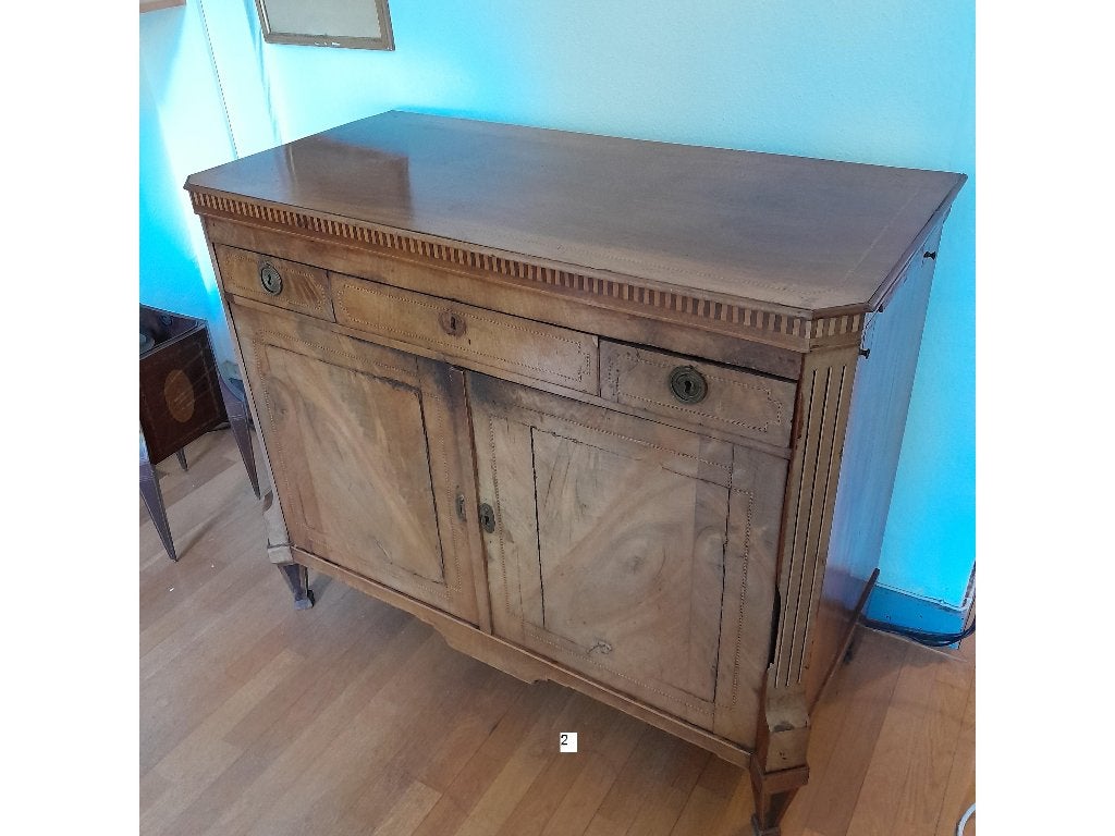 Mahonie klapbuffet, Louis XVI, Antiek en Kunst, Antiek | Meubels | Kasten, Ophalen