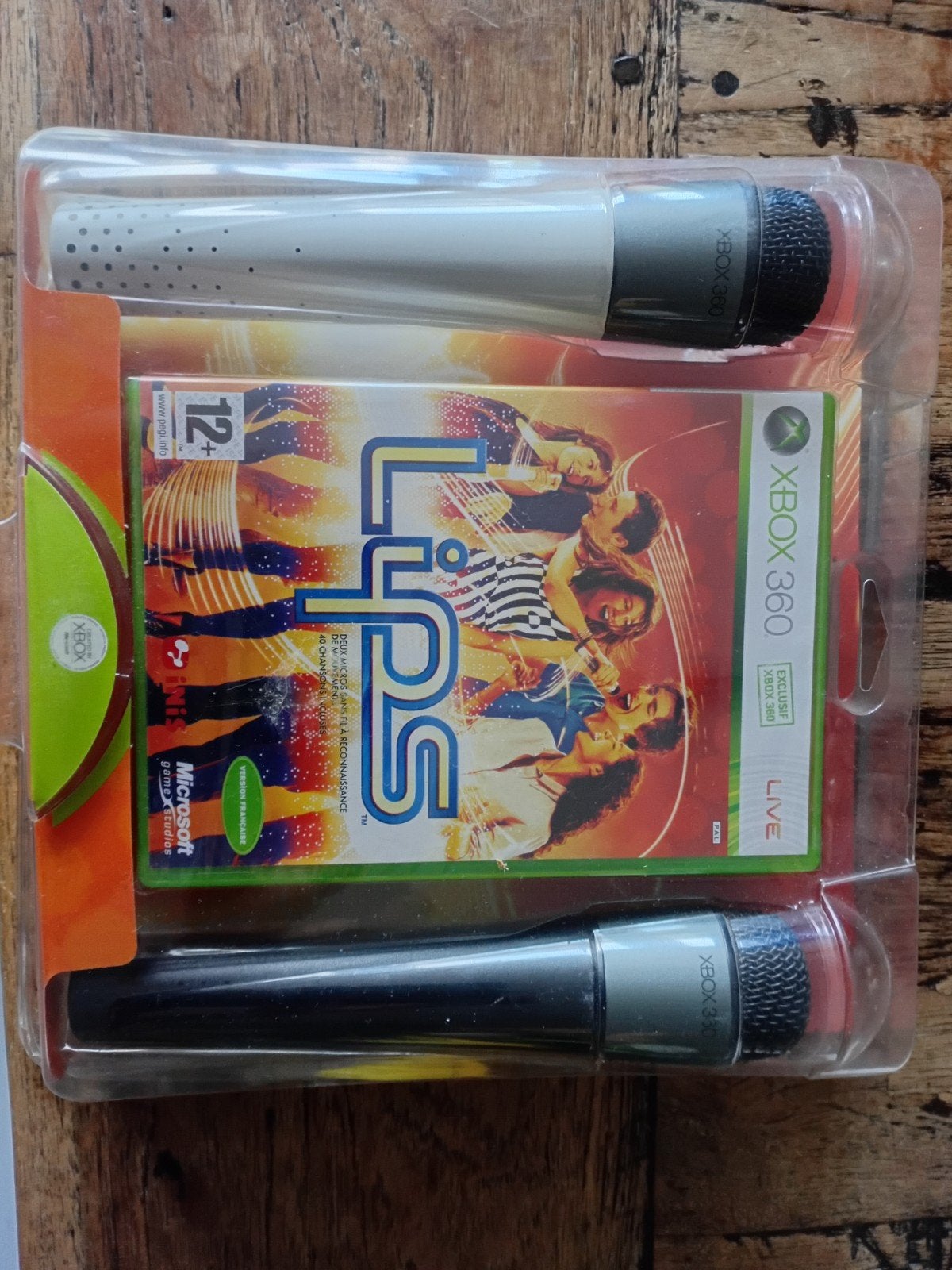 Lips Xbox 360 met 2 microfoons - Karaoke Game, Muziek, Gebruikt, 2 spelers, Ophalen of Verzenden
