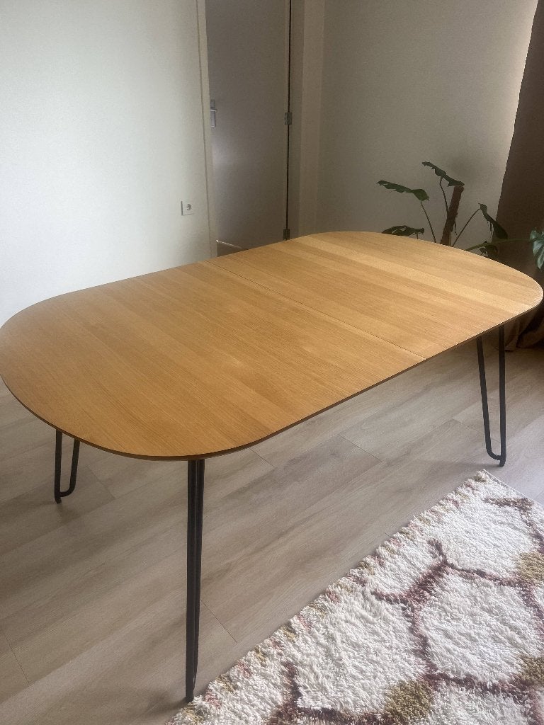 Uitschuifbare eettafel ovaal Kave Home Novac 170(320)x100 cm