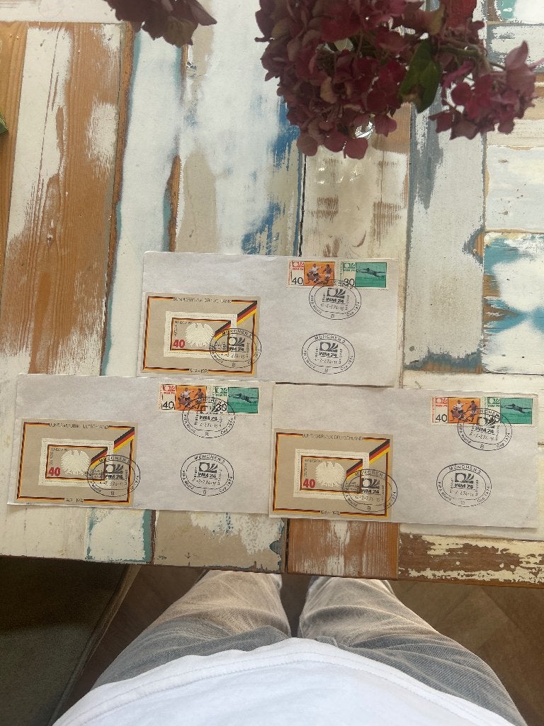 Herdenkings enveloppen wk 74, Ophalen of Verzenden, Onbeschreven, Nederland
