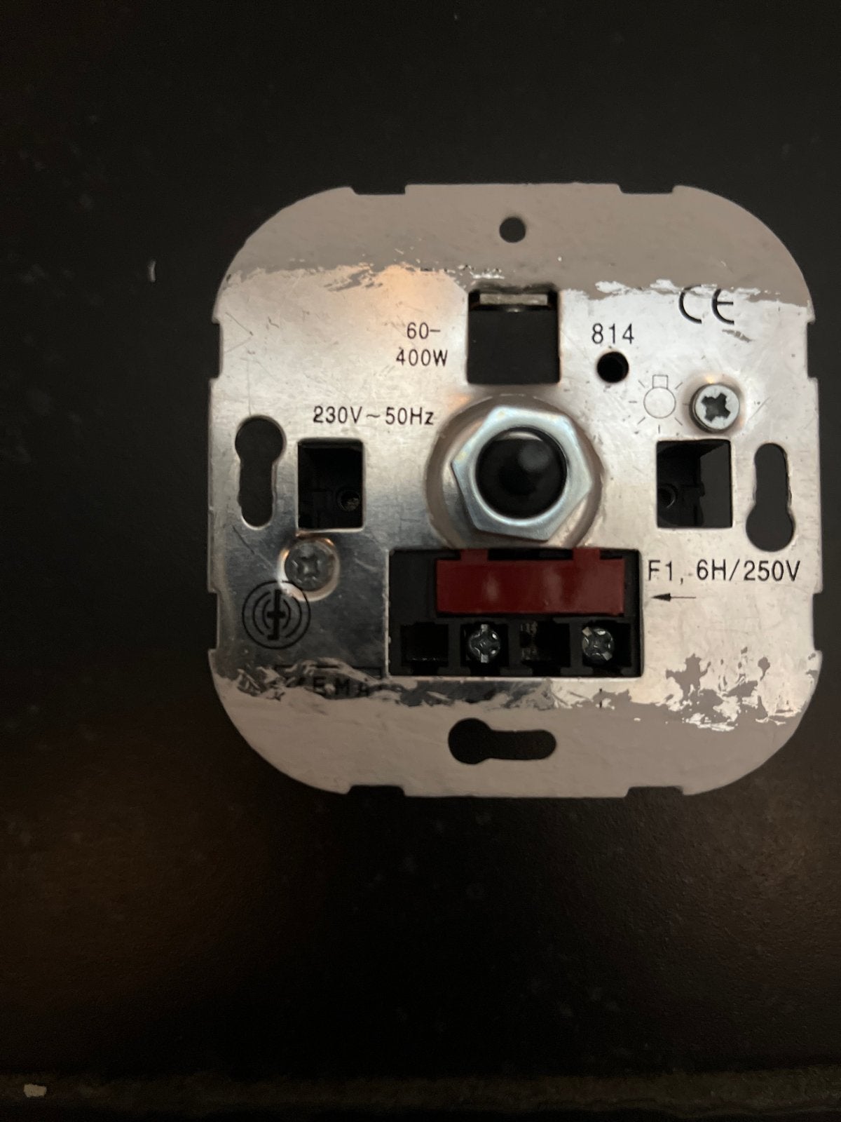 Inbouw dimmer 60-400W voor 230V-50Hz, Ophalen of Verzenden, Gebruikt, Schakelaar