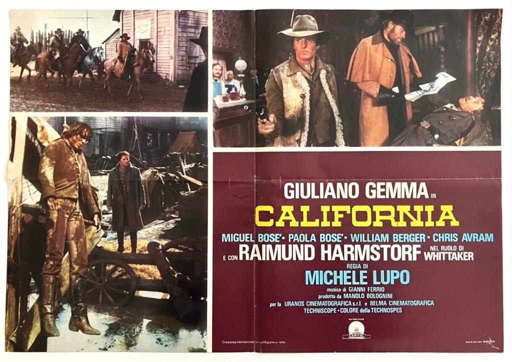 California (1977) - Filmposters - Spaghetti Western, Verzenden, A1 t/m A3, Film en Tv, Rechthoekig Staand