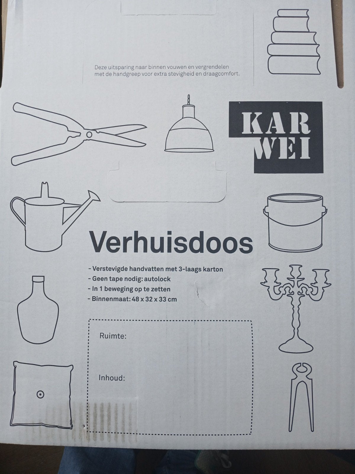 verhuisdozen 20 stuks nieuw, Huis en Inrichting, Ophalen, Nieuw, Minder dan 25 cm, Minder dan 100 cm