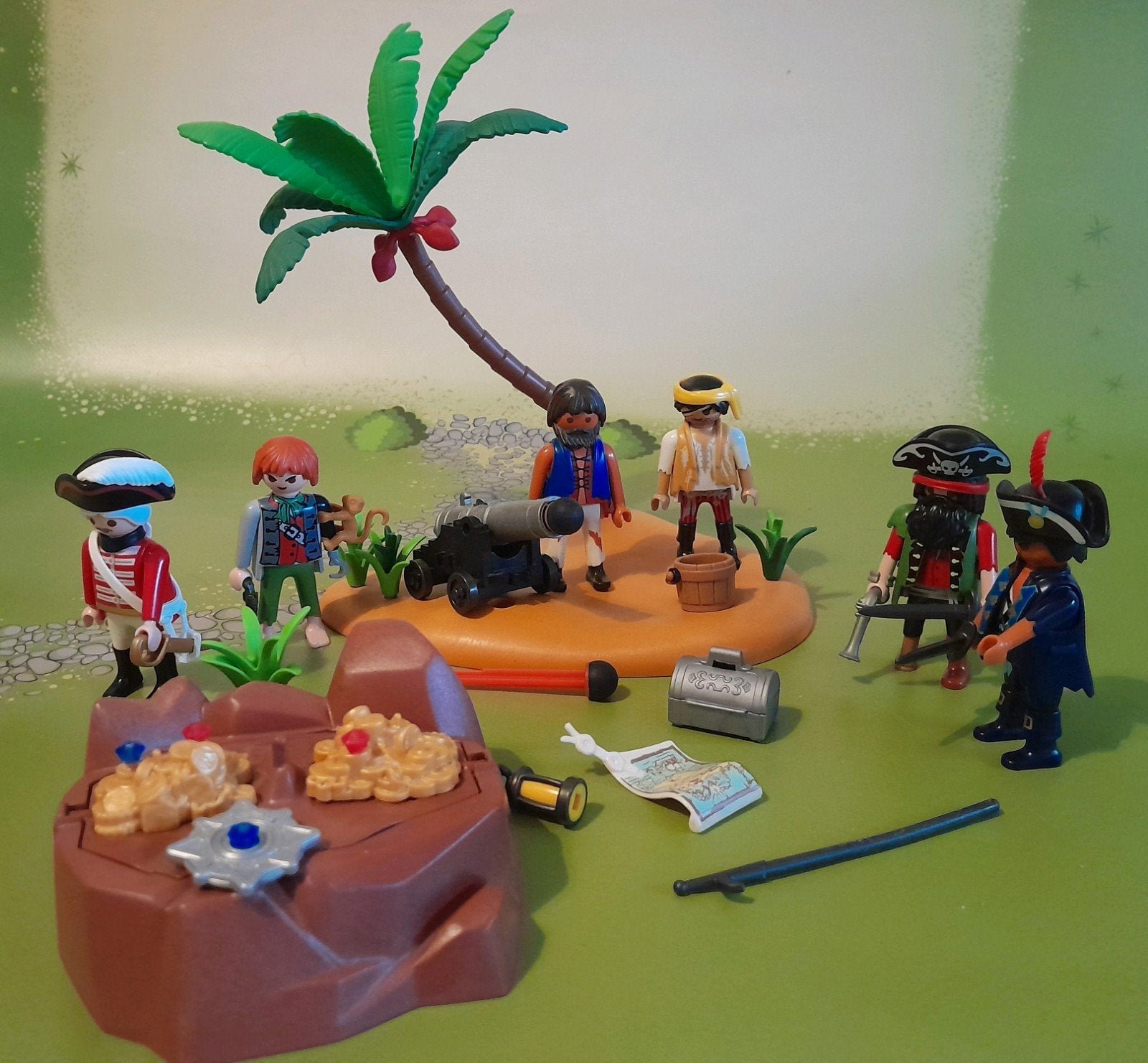 Playmobil leuke Piraten met graftombe schat speelset, Pirates, Complete set, Ophalen of Verzenden, Zo goed als nieuw