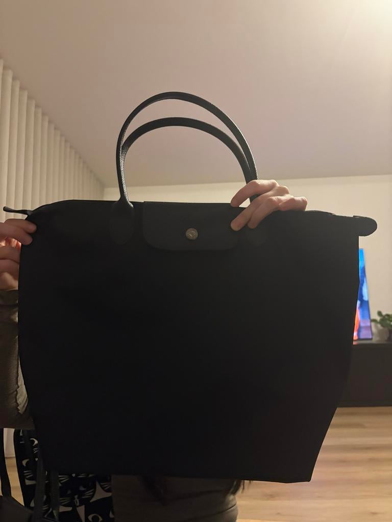 Longchamp tas groot, Sieraden, Tassen en Uiterlijk, Tassen | Damestassen, Ophalen of Verzenden, Gebruikt, Zwart, Shopper