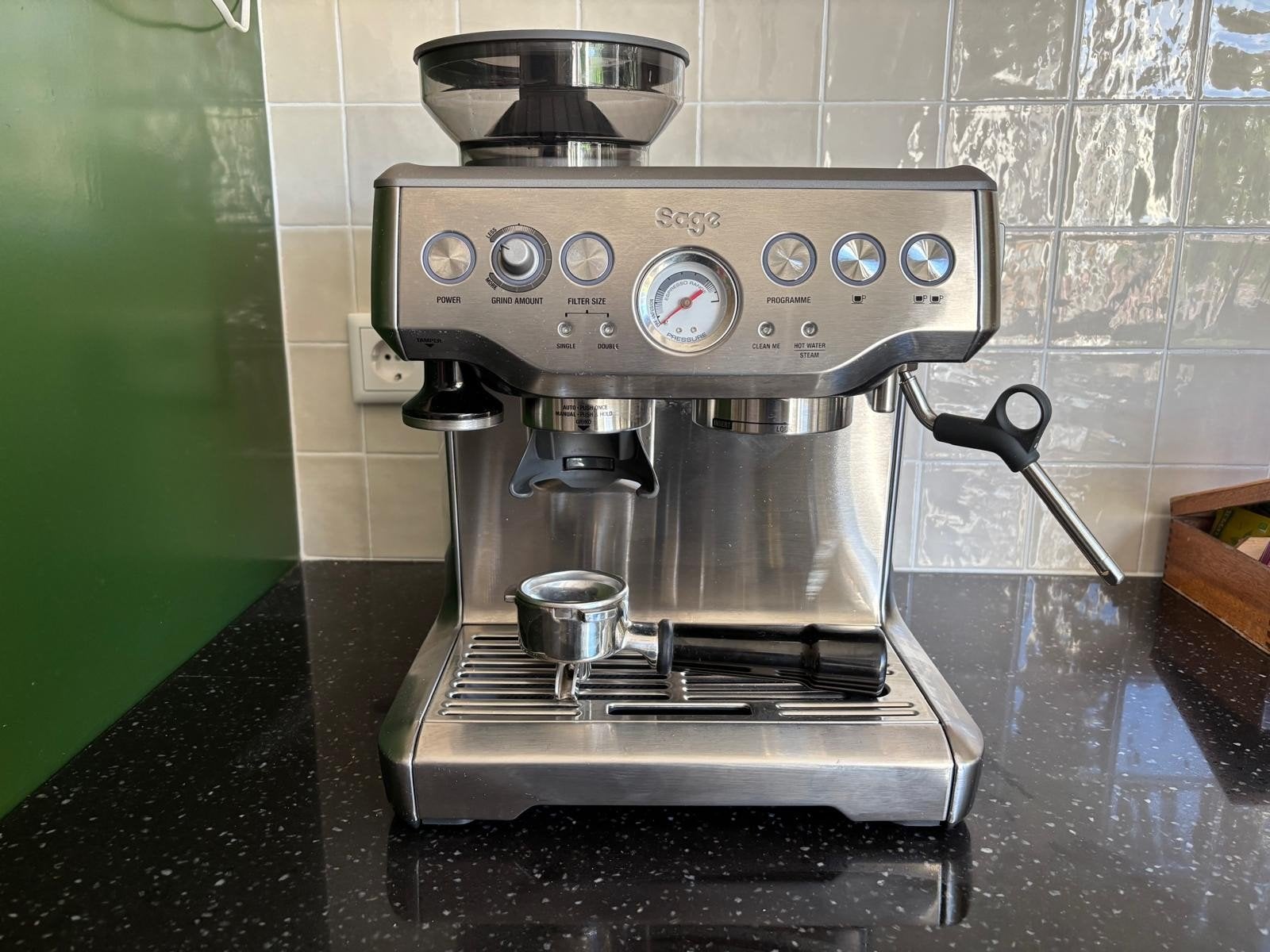 Sage Barista Express - espresso machine met bonenmaler, Ophalen, Espresso apparaat, Koffiebonen
